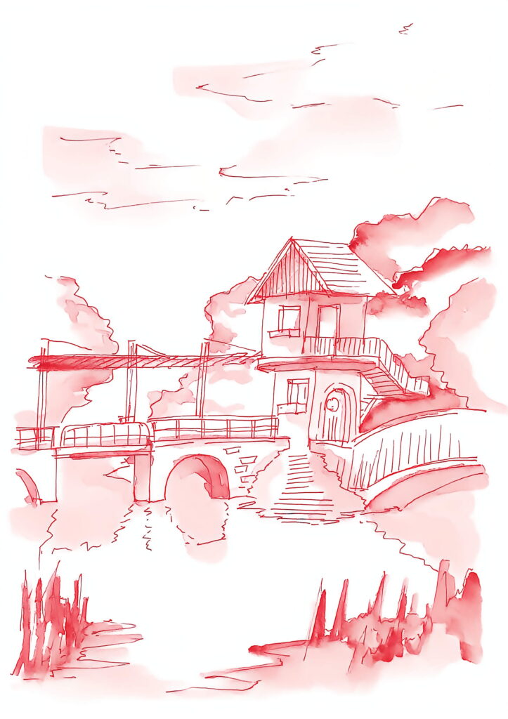 Postcard Sketches 01, Plate 02, enhanced scan