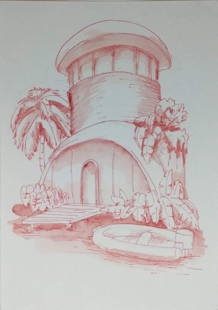 Postcard Sketches 01, Plate 03, original sketch