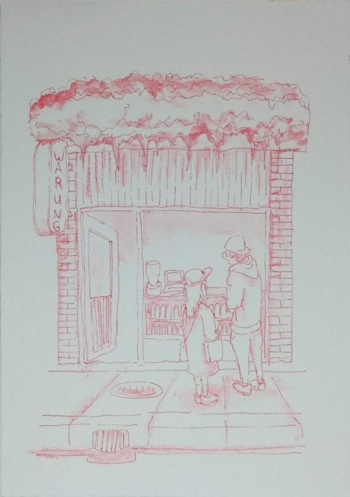 Postcard Sketches 01, Plate 07, original sketch