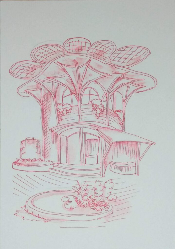 Postcard Sketches 01, Plate 08, original sketch