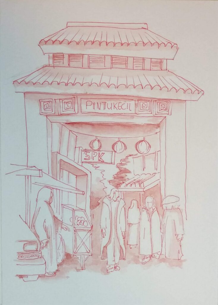 Postcard Sketches 02, Plate 11, original sketch