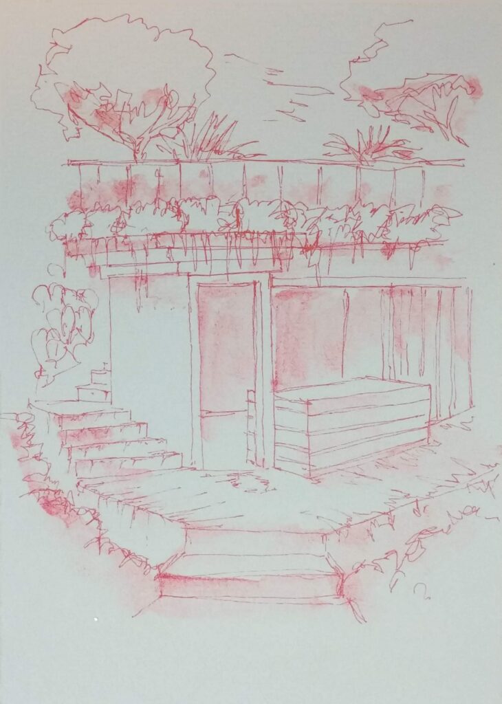 Postcard Sketches 02, Plate 12, original sketch