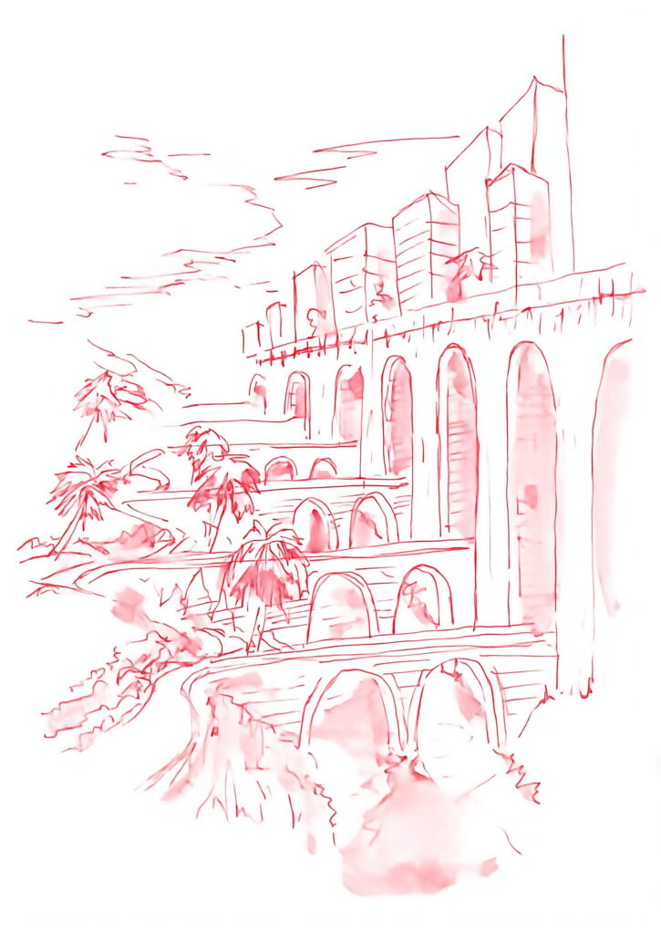 Postcard Sketches 02, Plate 13, enhanced scan