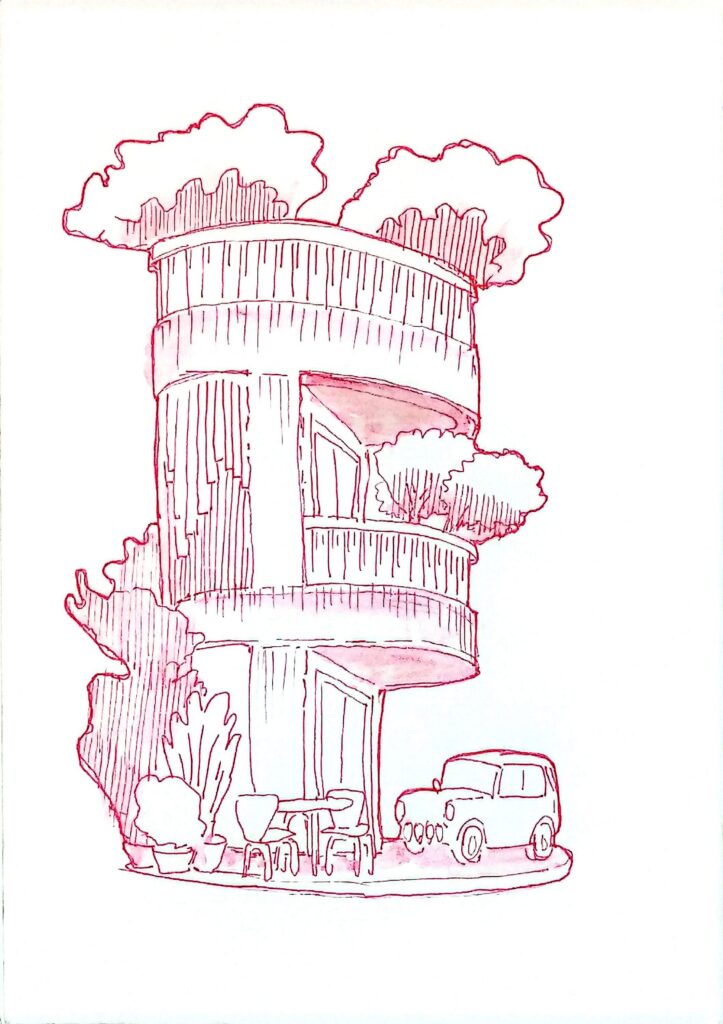 Postcard Sketches 02, Plate 14, enhanced scan