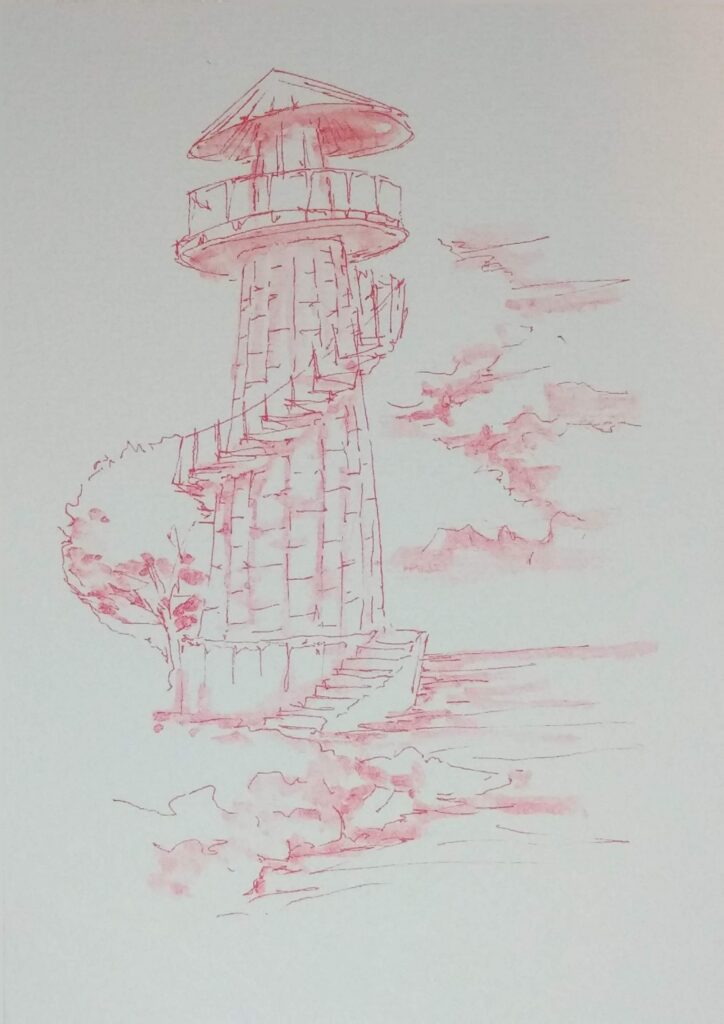 Postcard Sketches 02, Plate 15, original sketch