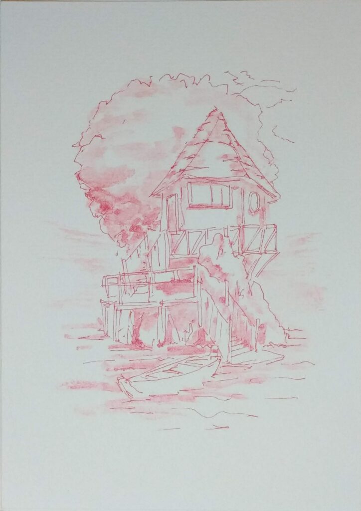 Postcard Sketches 02, Plate 16, original sketch