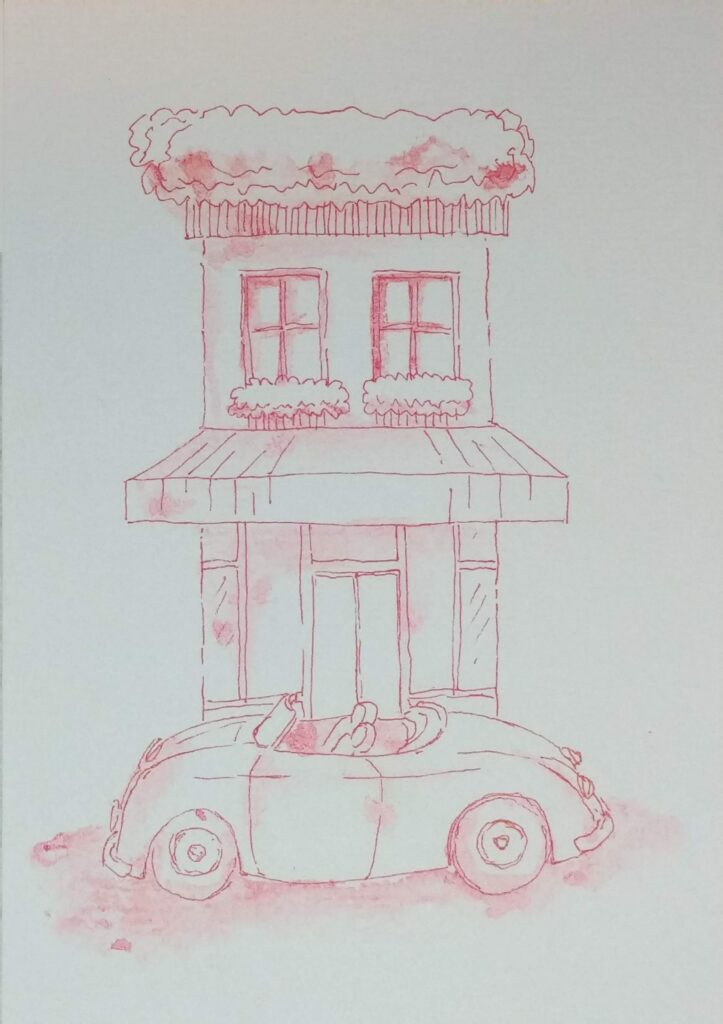Postcard Sketches 02, Plate 20, original sketch