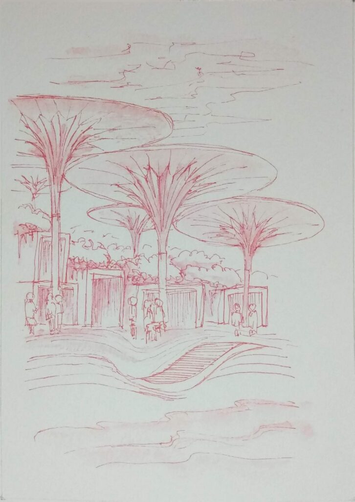 Postcard Sketches 03, Plate 26, original sketch