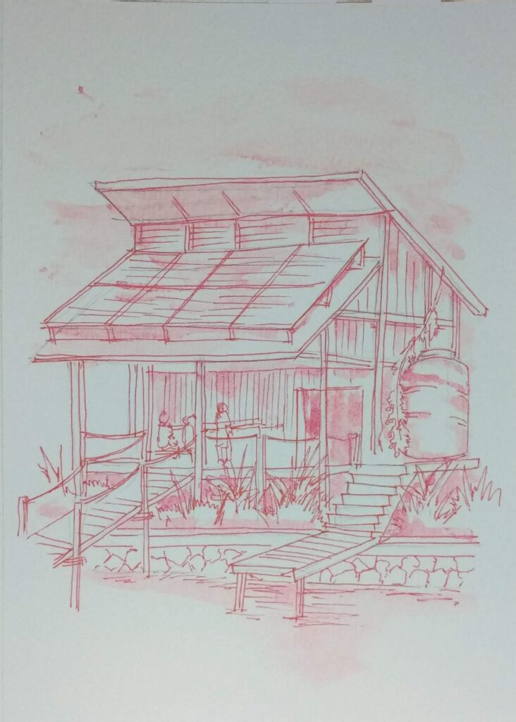 Postcard Sketches 03, Plate 30, original sketch