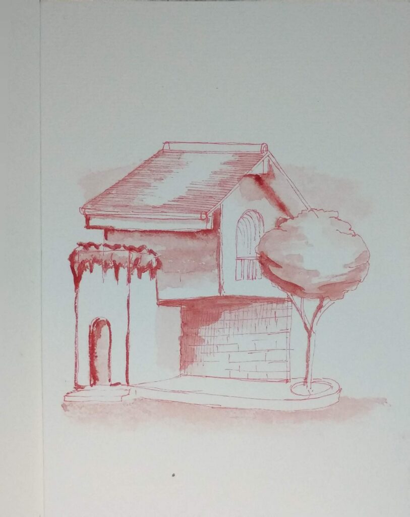 Postcard Sketches 04, Plate 35, original sketch