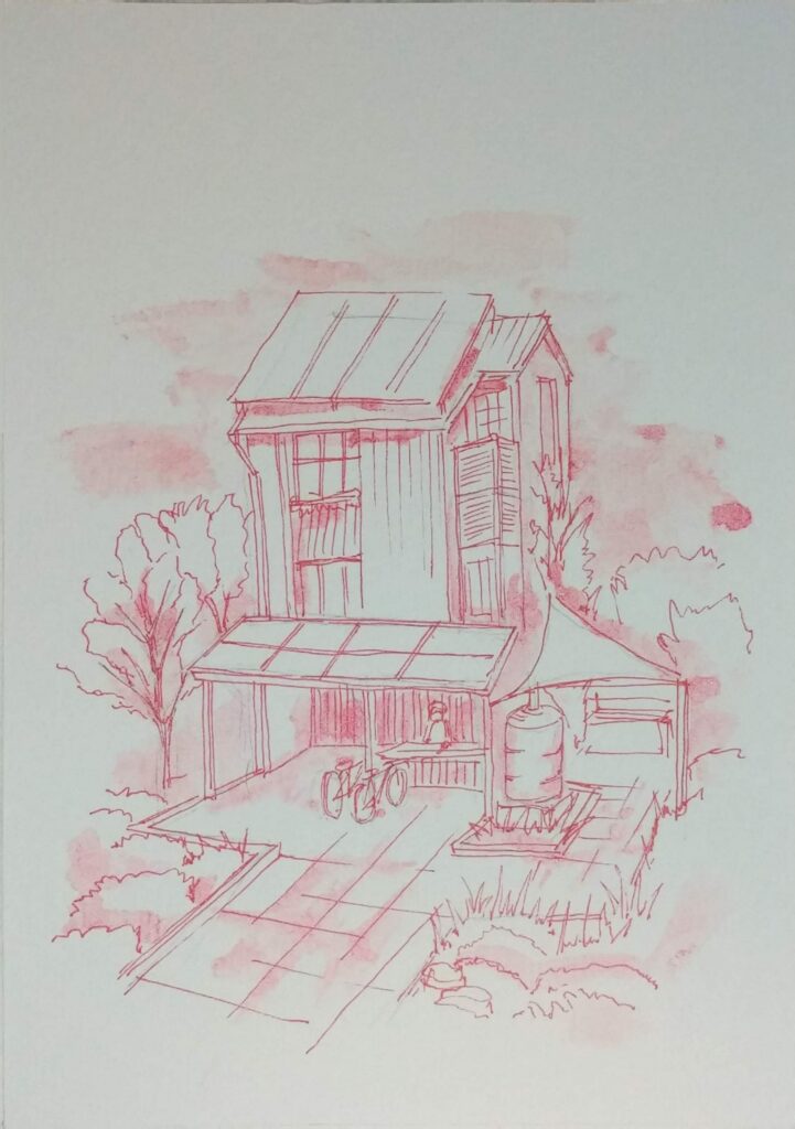 Postcard Sketches 04, Plate 38, original sketch