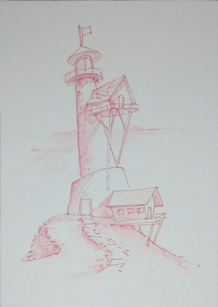Postcard Sketches 04, Plate 39, original sketch