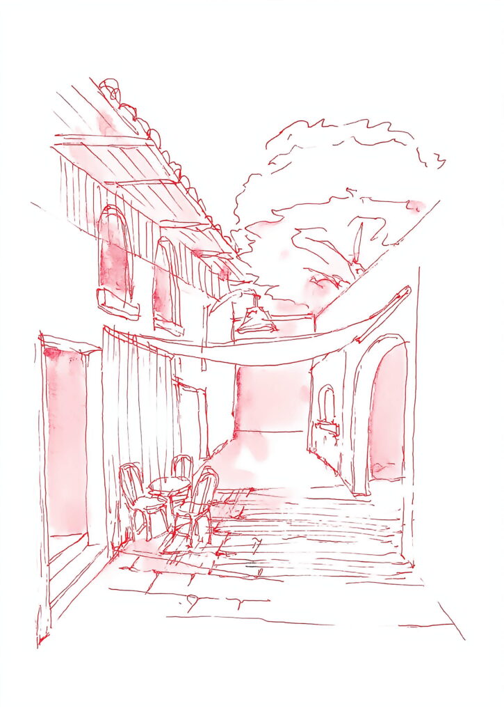 Postcard Sketches 05, Plate 42, enhanced scan