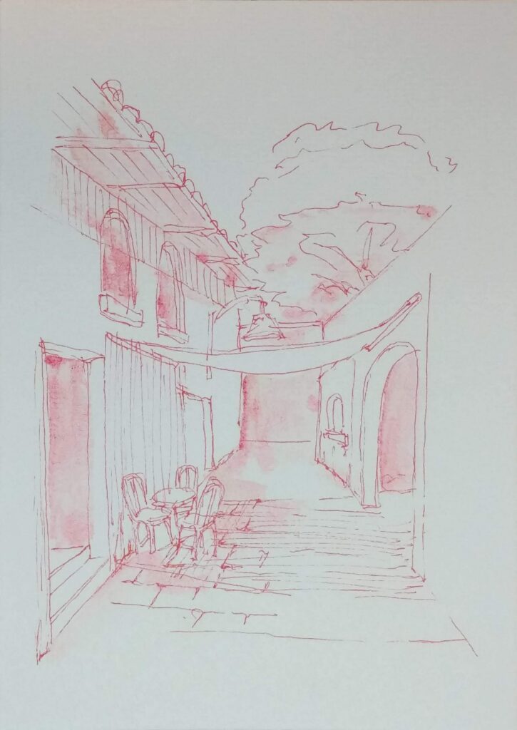 Postcard Sketches 05, Plate 42, original sketch