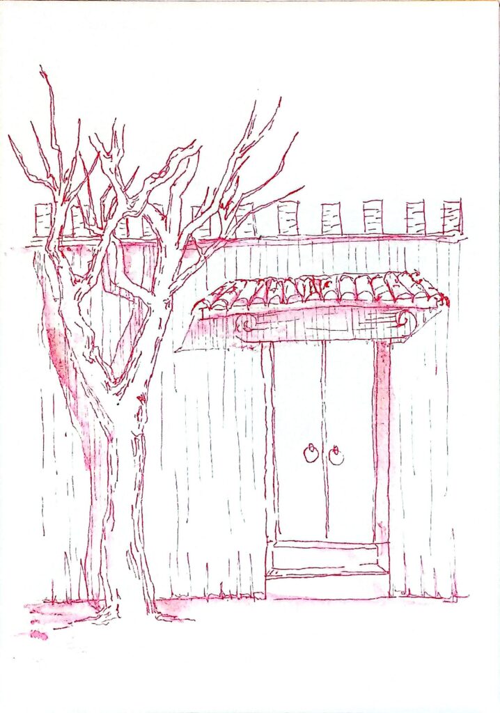 Postcard Sketches 05, Plate 43, enhanced scan