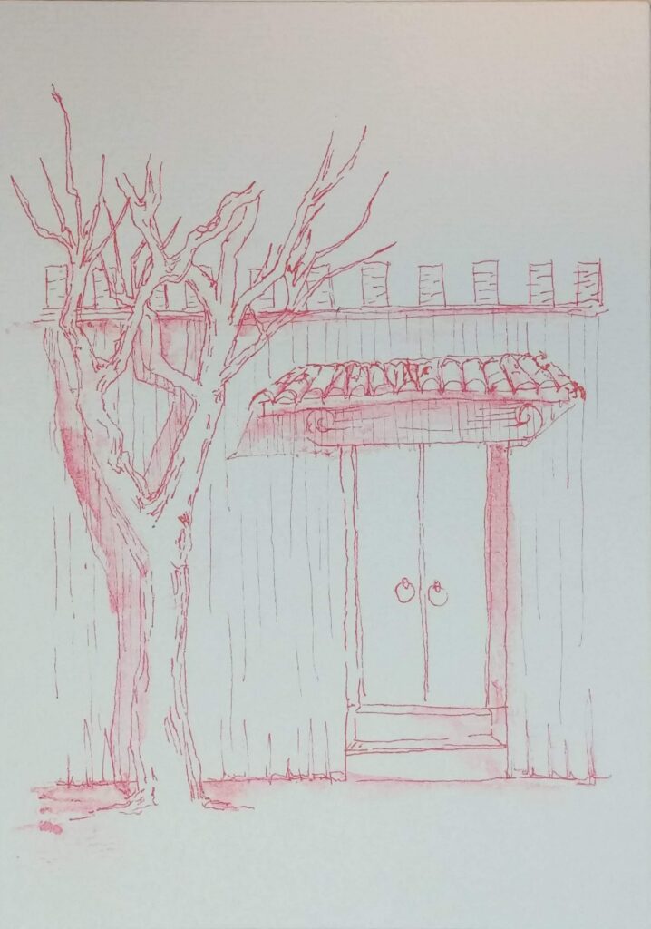 Postcard Sketches 05, Plate 43, original sketch