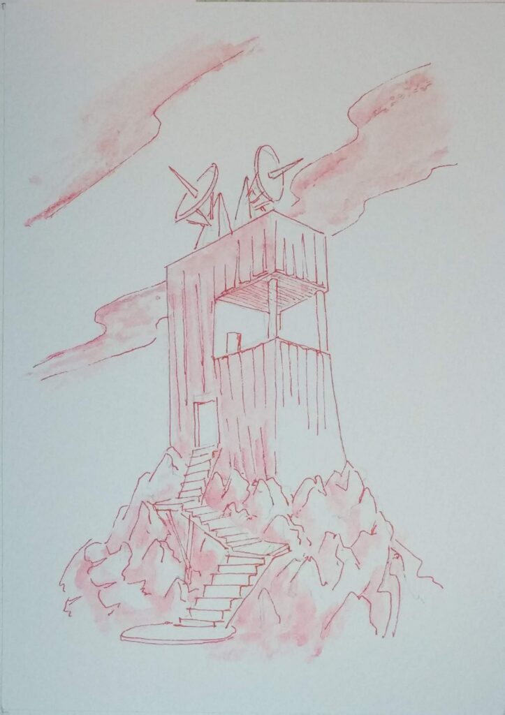 Postcard Sketches 05, Plate 45, original sketch