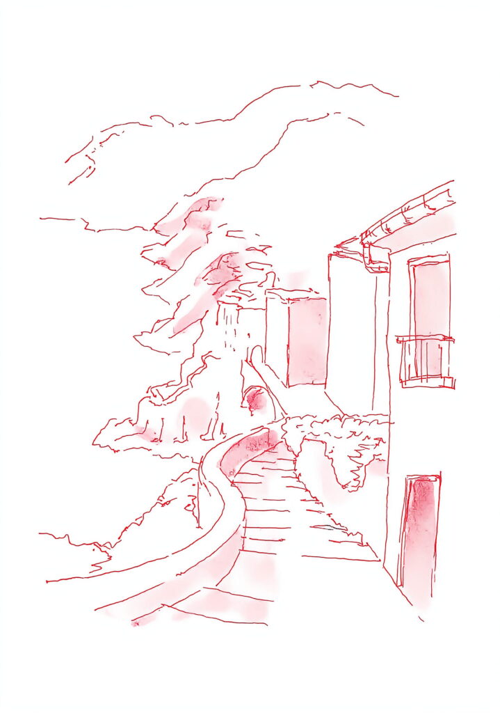 Postcard Sketches 05, Plate 46, enhanced scan