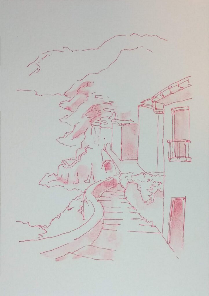 Postcard Sketches 05, Plate 46, original sketch