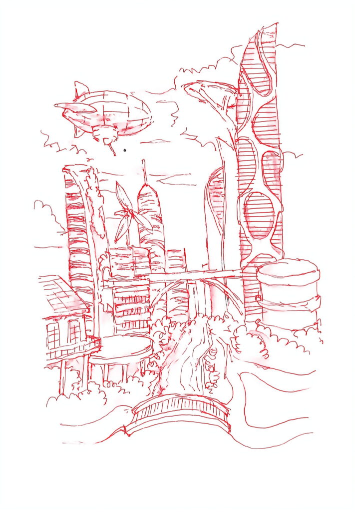 Postcard Sketches 05, Plate 48, enhanced scan